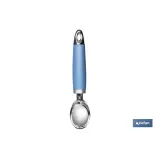 Cuchara de Helado Modelo Sena | Fabricado en Acero Inox con Mango ABS | Color Azul | Medida 18 cm