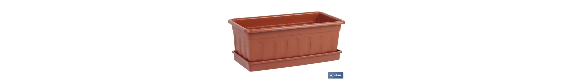 Jardinera Marrón | Modelo Azahar | Varias Medidas | Fabricadas en Polipropileno