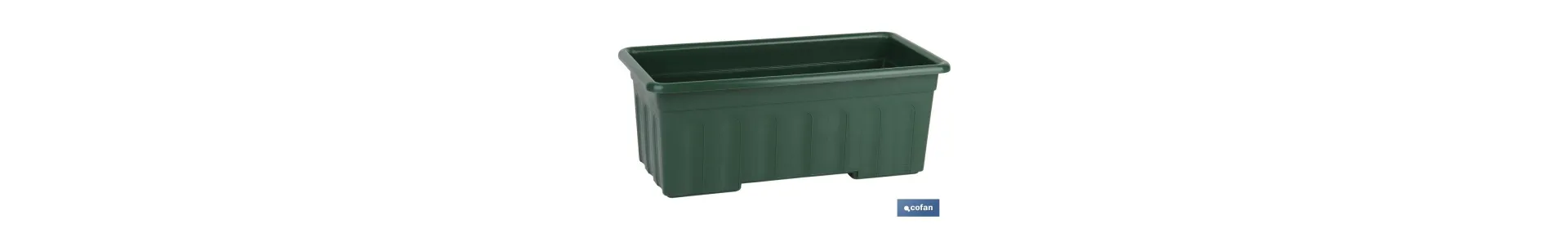 Jardinera Verde | Modelo Azahar | Varias Medidas | Fabricada en Polipropileno