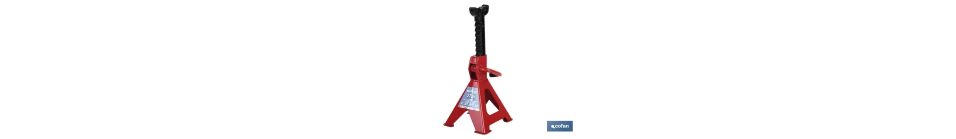 Caballete gato para taller en 2, 3 y 5 toneladas | Altura regulable | Fabricado en acero resistente al paso del tiempo