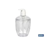 Dosificador de Jabón Transparente | Dispensador de jabón líquido | Capacidad: 0.43 L | Fabricado en polipropileno