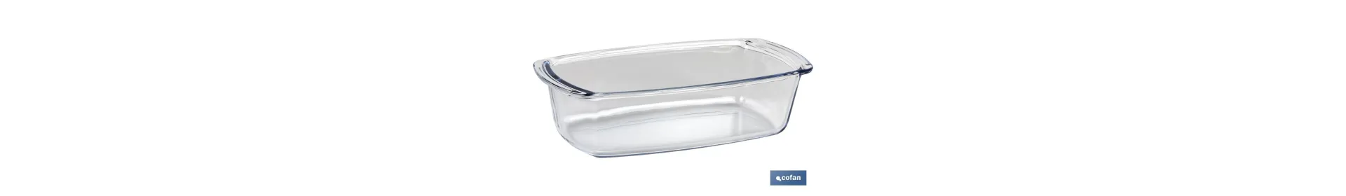 Fuente ovalada de borosilicato Modelo Baritina I Capacidad 1800 ml I Peso 800 gramos