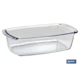 Fuente ovalada de borosilicato Modelo Baritina I Capacidad 1800 ml I Peso 800 gramos