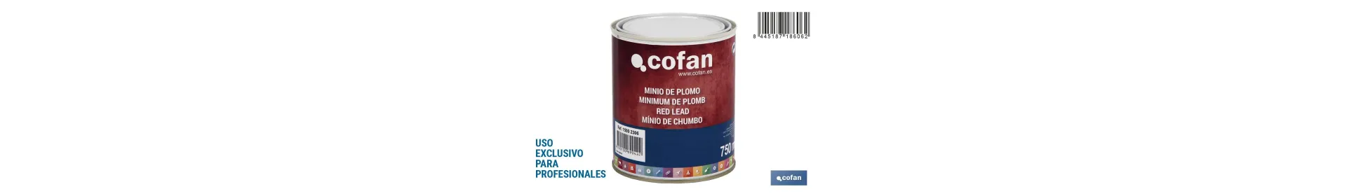 Minio de Plomo | Envase de 4 litros | (USO EXCLUSIVO PARA PROFESIONALES)