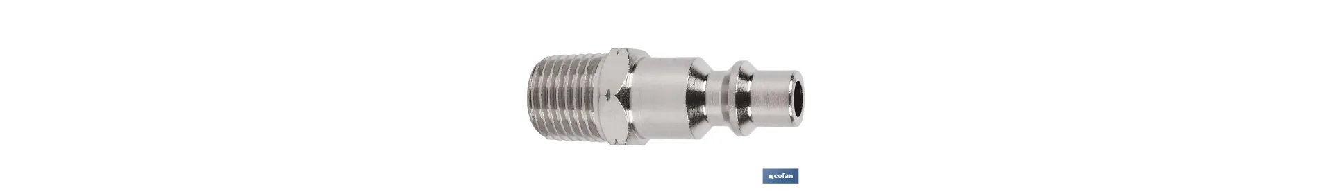 Conector de aire rosca macho 1/2 | Acoplador rosca macho BSP 1/2” para instalaciones neumáticas
