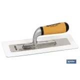 Llana proflex de policarbonato y acero inoxidable y aluminio | Mango bicomponente | Con medidas 280 X 115 X 1,5 mm