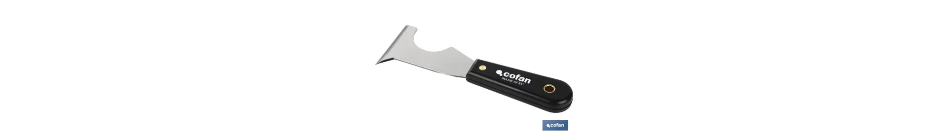 Espátula multiusos de acero al carbono | Con mango de polipropileno de 65 mm | Ideal para pintor