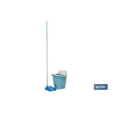 Pack de fregona con cubo y escurridor fácil | Capacidad de cubo de 14 litros