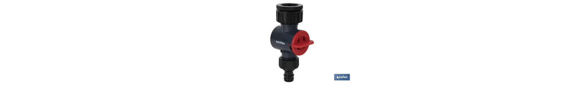 Conector con filtro de agua ajustable
