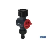 Conector con filtro de agua ajustable