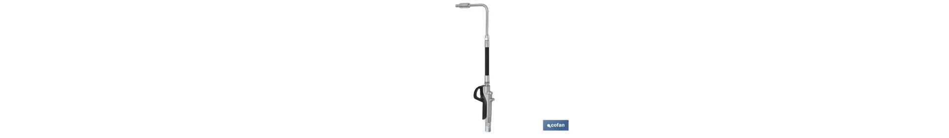 Pistola Lubricante | Boquilla Antigoteo Rígida de 90°| Fabricada en Alumino | Pistola de Gran Precisión