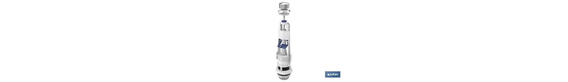 Cofan Descargador para WC | Modelo Candaba | Mecanismo Interrumpible | Descargador Universal