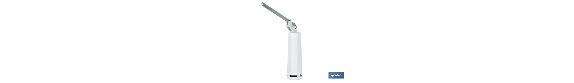 Descargador para Cisterna de Tanque Alto con Soporte y Palanca | Fabricado en Polipropileno | Fácil de Instalar