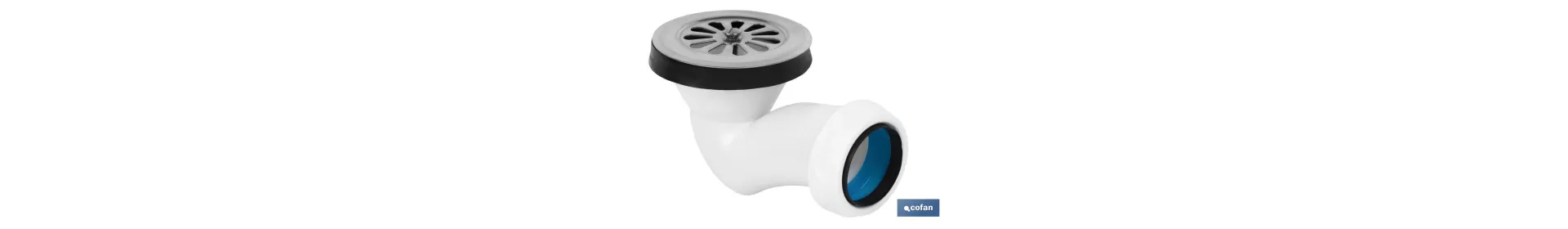 Válvula Sifónica para Plato Ducha | Orificio de 60 mm | Rejilla de ø82 mm | Salida de Ø40 mm | Junta Cónica Reductora de Ø32 mm