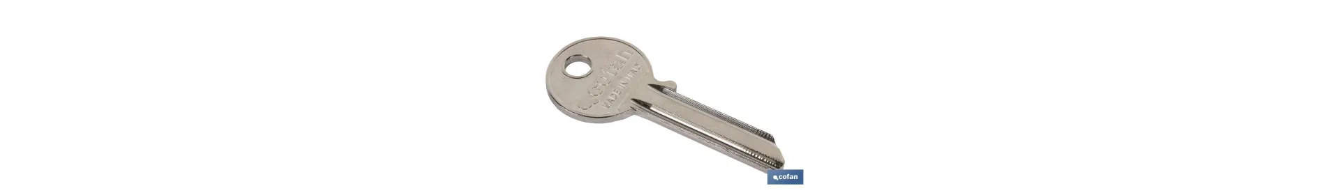 Llaves de Serreta en bruto | Copia de llaves con cinco pitones | Pack de 5 copias de llaves en bruto