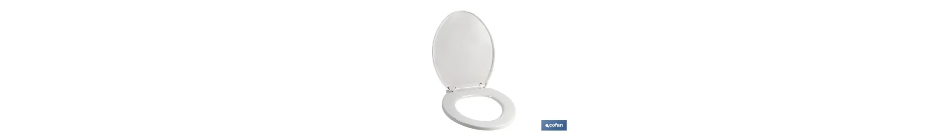 Tapa WC | Medidas 41.9 x 34.7 cm | Fabricada en Polipropileno Blanco
