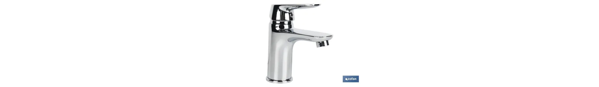 Grifo para Lavabo Monomando | Medida 40 mm | Modelo Rift | Fabricado en Latón con Acabado en Cromado y Mando en Aleación de Zin