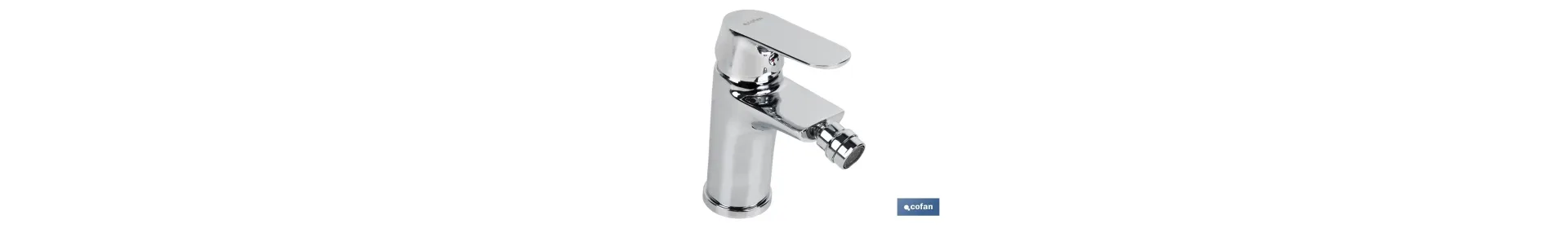 Grifo para Bidé Monomando | Medida 40 mm | Modelo Rift | Fabricado en Latón con Acabado Cromado y Mando en Aleación de Zinc