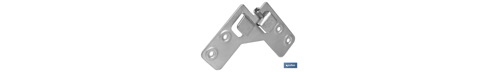 Colgador de escuadra doble | Fabricado en Acero Zincado | Medidas de 59 x 59 mm
