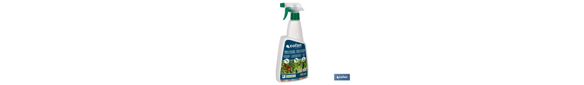 Insecticida Triple Acción Ecológico | Formato Pulverizador | Capacidad de 750 ml