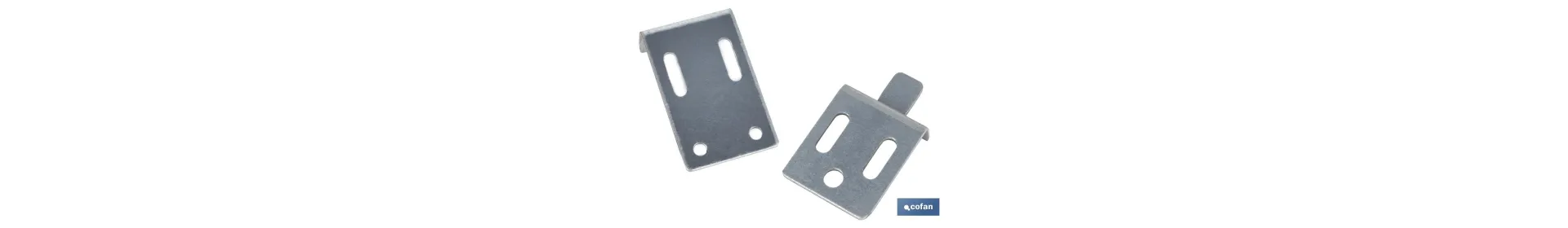 Set Colgador de Escuadra para Espejos | Medida: 30 mm | Acero Galvanizado