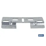 Placa Doble para Colgar y Fijar en Mobiliario | Medidas: 130 mm y Hueco: 42 mm