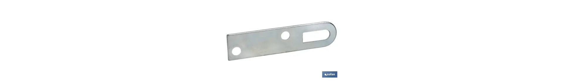 Chapa Colgador para Sujeción | Medida: 17 x 70 mm | Acero Galvanizado