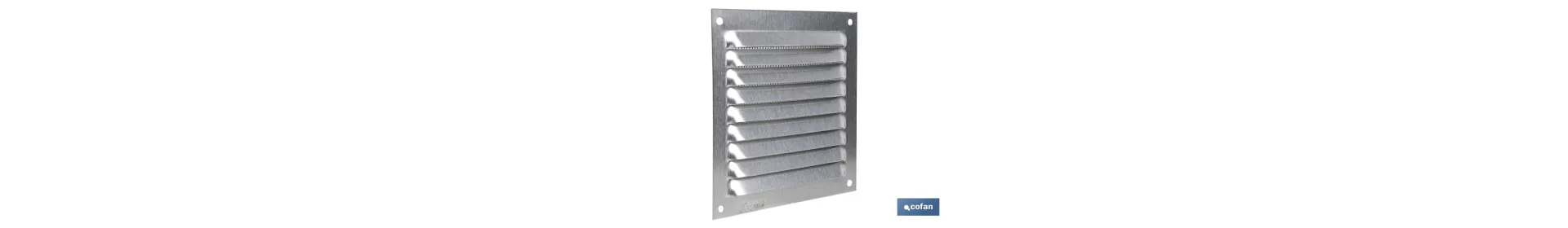 Rejilla de Ventilación con Mosquitera | Fabricada en Aluminio | Varias Medidas
