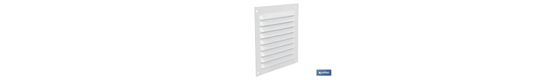 Rejilla de Ventilación | Fabricada en Aluminio Blanco | Varias medidas a elegir