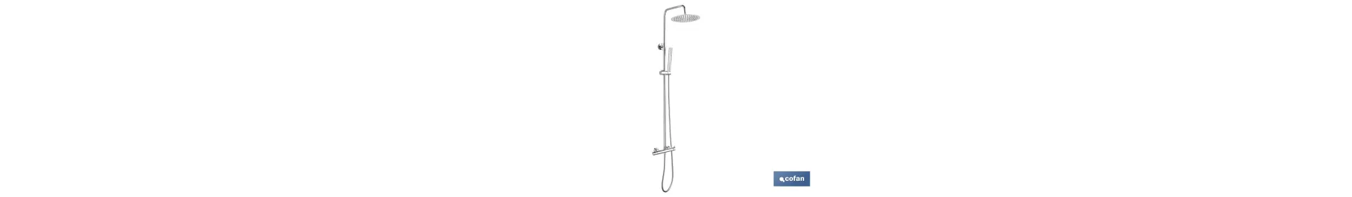 Columna de Ducha con Grifo Monomando Cromado | Con Filtro de Ahorro de Agua