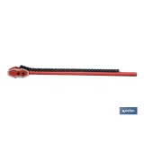 Llave de cadena reforzada reversible | Medidas apertura 6 |Longitud total 900 mm