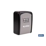 Caja de seguridad para llaves | Combinación de 4 dígitos modificable