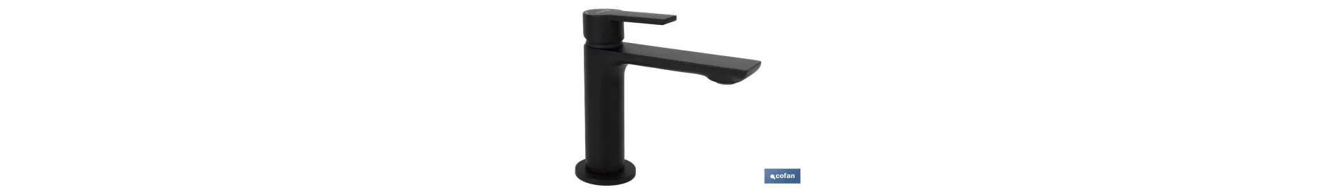 Grifo Monomando para Lavabo | Color Grifería Negra | Cartucho de 25 mm