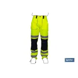 Pantalón de Alta Visibilidad | Tallas desde la S hasta la XXXL | Color Amarillo y Azul Marino