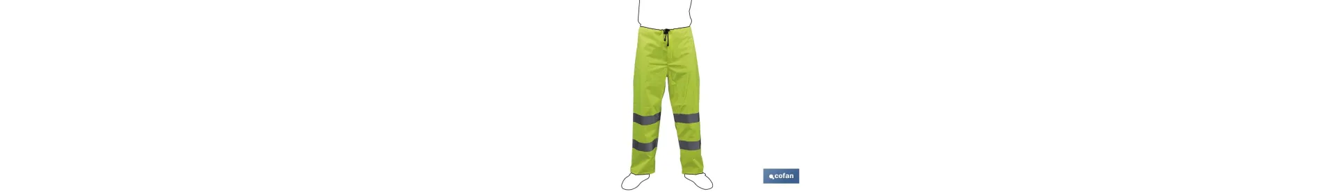 Pantalón de Lluvia de Alta Visibilidad | Tallas desde la S hasta la XXXL | Color amarillo