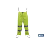 Pantalón de Lluvia de Alta Visibilidad | Tallas desde la S hasta la XXXL | Color amarillo