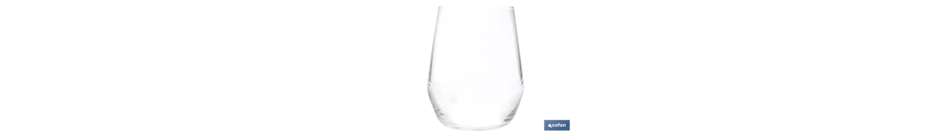 Pack de 6 vasos de agua con capacidad de 38 cl | 100 % libres de plomo