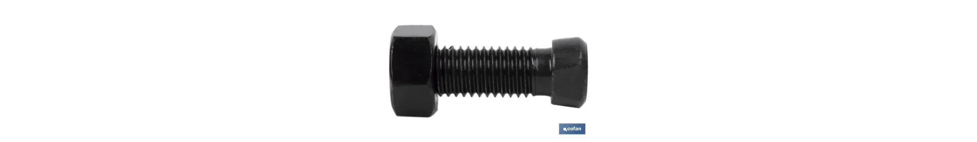 Tornillo de arado de cabeza cónica | Tuerca hexagonal DIN 934 incluida | Clase 12.9 | Disponible en diferentes medidas