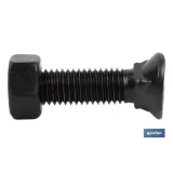 Tornillo cultivador | Cabeza ovalada y cuello cuadrado | Tuerca hexagonal DIN 934 incluida | Clase 8.8 | Disponible en diferent