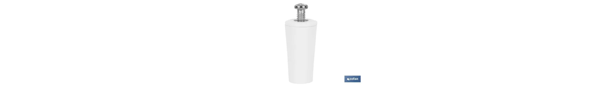 Tope para persianas en PVC | Medida 40 mm | Incluye tornillo métrica 6 | Disponible en varios colores