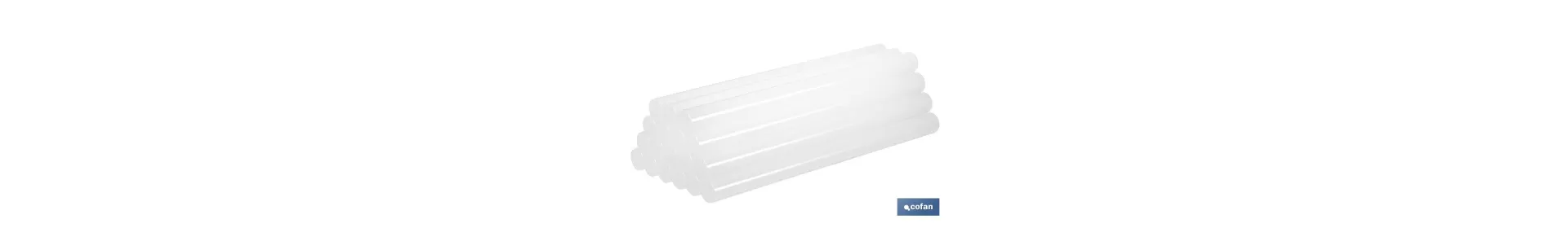 Barras de cola termofusible | Medidas: ø7 x 185 mm | Kit de 20 unidades