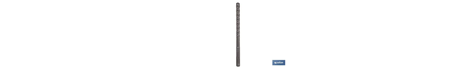 Brocas para hormigón armado SDS PLUS con punta compacta y reforzada | Ideal para hormigón armado | Diferentes medidas a elegir