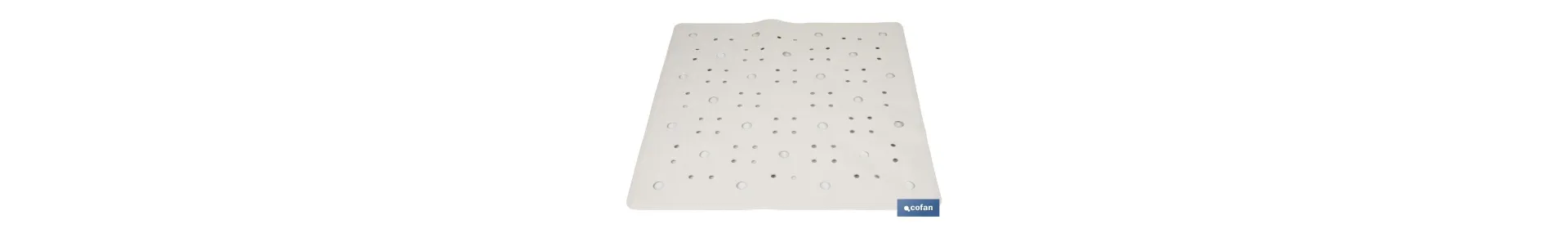 Alfombrilla de baño cuadrada | Adecuada para bañera o ducha | Superficie antideslizante | Varios colores | Medidas: 53 x 53 cm