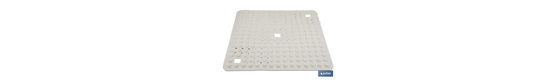 Alfombrilla de baño cuadrada | Adecuada para bañera o ducha | Superficie antideslizante | Varios colores | Medidas: 60 x 60 cm