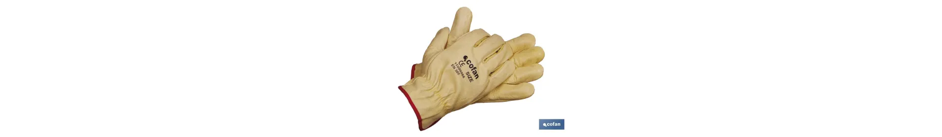 Guantes de piel de vacuno | Calidad estándar | Seguros y cómodos | Resistentes y duraderos