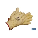 Guantes de piel de vacuno | Calidad estándar | Seguros y cómodos | Resistentes y duraderos