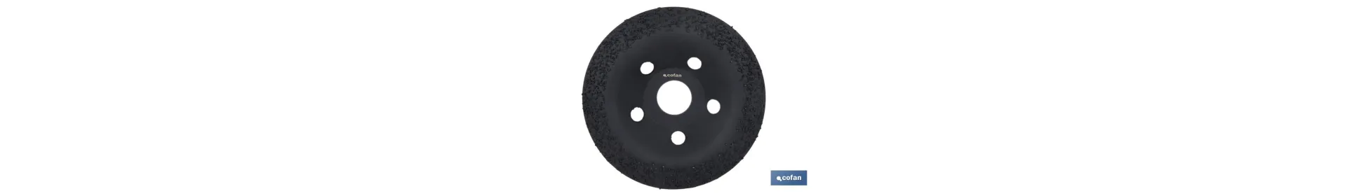 Plato Rectificador para Amoladora con Placas de Carburo de Tungsteno | Diferentes Granos | Medidas: Ø 115 x 22,23 mm