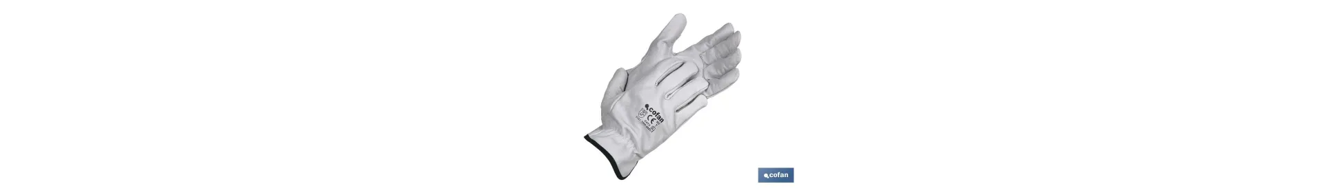 Guantes de piel de vacuno | Calidad estándar | Seguros y cómodos | Resistentes y duraderos