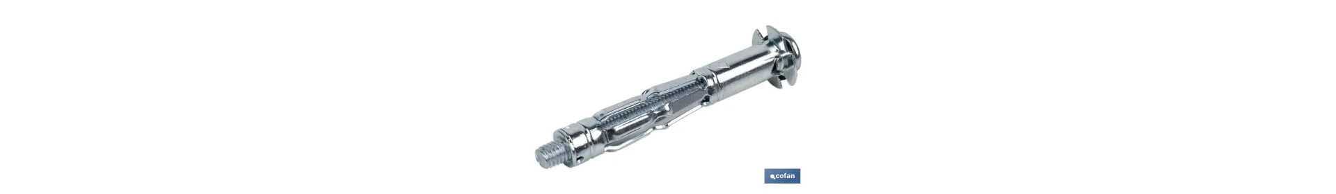 Anclaje Metálico para Fijación en Materiales Huecos | Con tornillo de cabeza redonda | Varias medidas