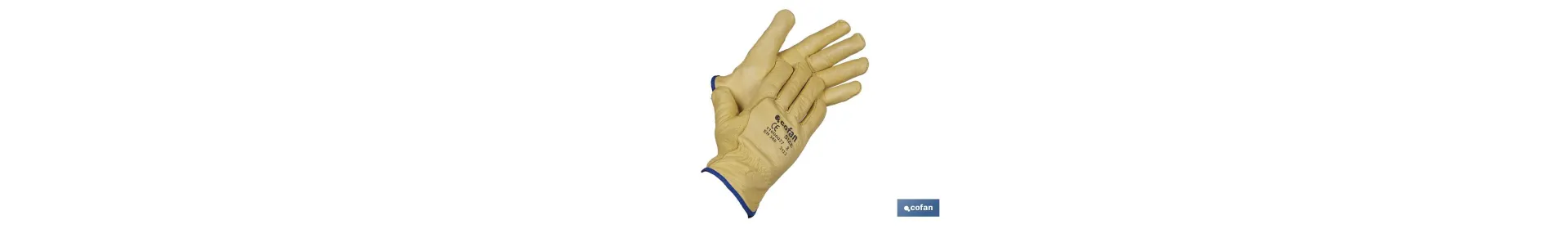 Guantes de piel de vacuno con forro interior | Forro interior de algodón | Resistentes al frío | Seguros y cómodos